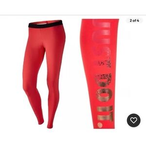 Orange Gold Nike‎ just do it leggings women's medium